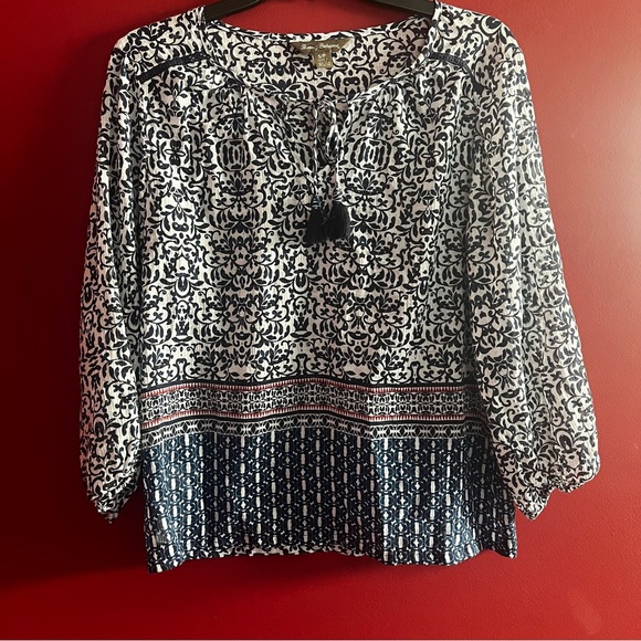 Tommy Bahama Tassled Floral Top - Picture 8 of 12